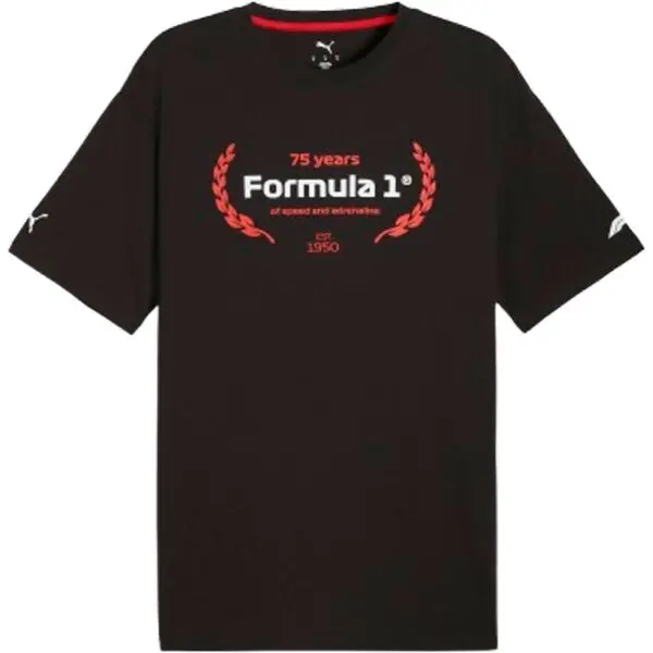 Puma Puma F1 ESSENTIALS GRAPHIC TEE Мъжка тениска, черно, размер