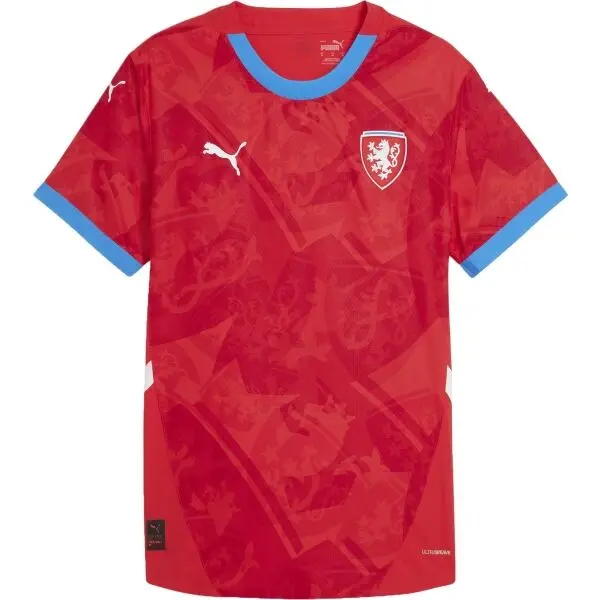 Puma Puma FACR HOME JERSEY REPLICA JR Детската футболна тениска-копие, червено, размер