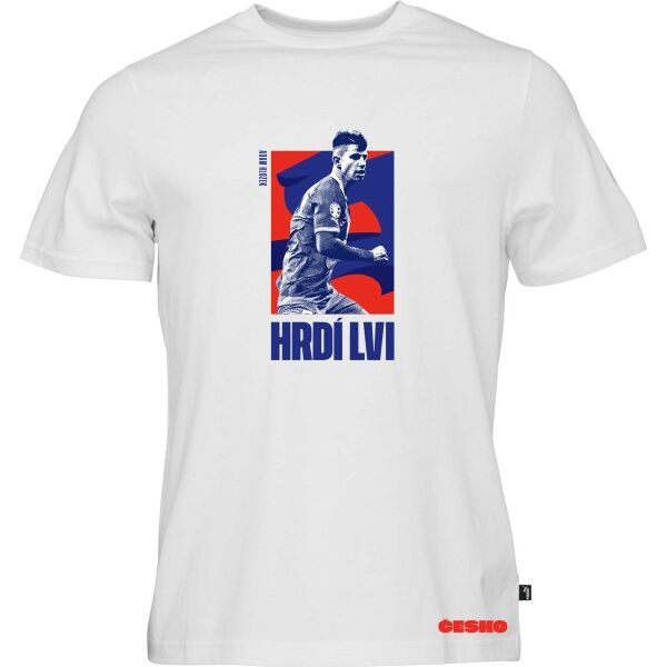 Puma Puma FAČR HRDÍ LVI HLOŽEK Мъжка тениска, бяло, размер