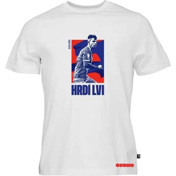 Puma Puma FAČR HRDÍ LVI HLOŽEK Мъжка тениска, бяло, размер