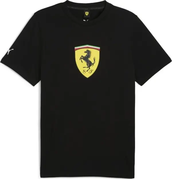 Puma Puma FERRARI RACE COLORED BIG SHIELD TEE Мъжка тениска, черно, размер