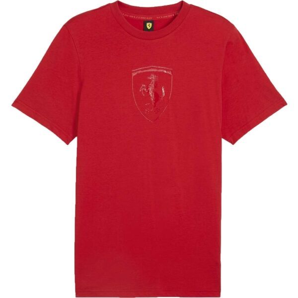Puma Puma FERRARI RACE TONAL BIG SHIELD TEE Мъжка тениска, червено, размер