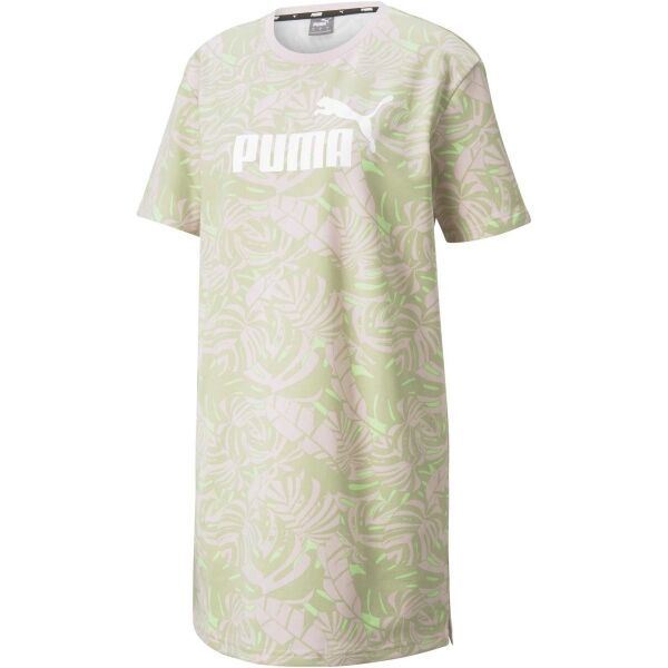 Puma Puma FLORAL VIBES AOP DRESS Дамска рокля, светло-зелено, размер