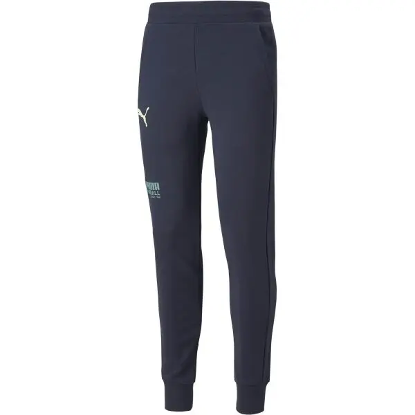 Puma Puma FUßBALL STREET PANTS Мъжко спортно долнище за футбол, тъмносин, размер