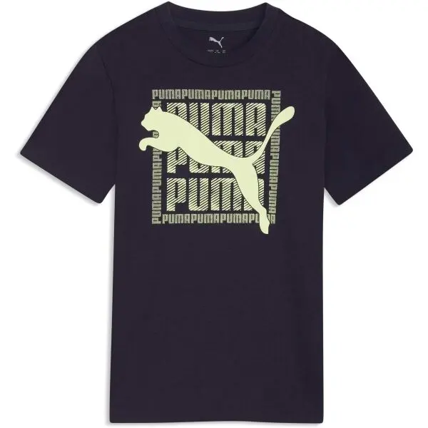Puma Puma GRAPHIC CAT TEE Детска тениска, тъмносин, размер