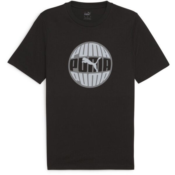 Puma Puma GRAPHIC CIRCULAR TEE Мъжка тениска, черно, размер