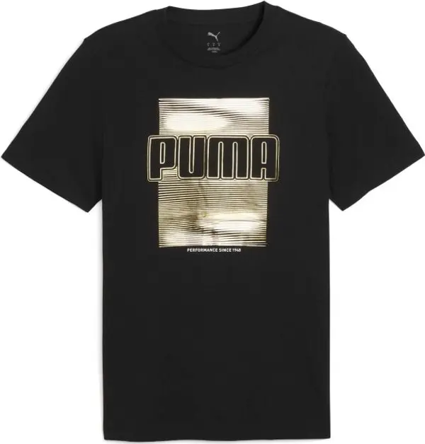 Puma Puma GRAPHIC FOIL TEE Мъжка тениска, черно, размер