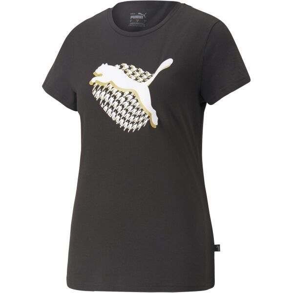 Puma Puma GRAPHIC HOUND STOOTH TEE Дамска тениска, черно, размер