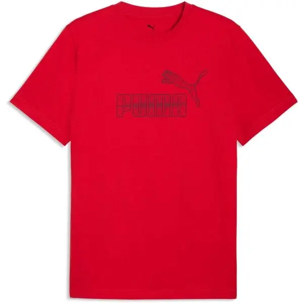 Puma Puma GRAPHIC NO.1 LOGO TEE Мъжка тениска, червено, размер