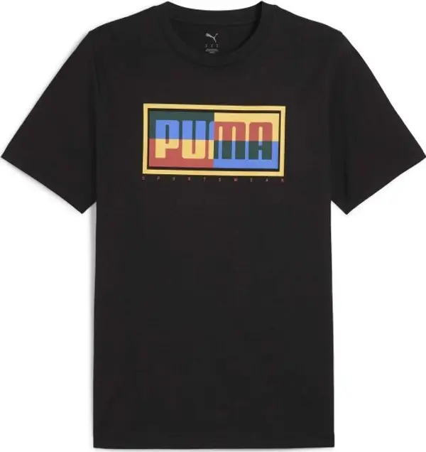 Puma Puma GRAPHIC PUMA GOX TEE Мъжка тениска, черно, размер