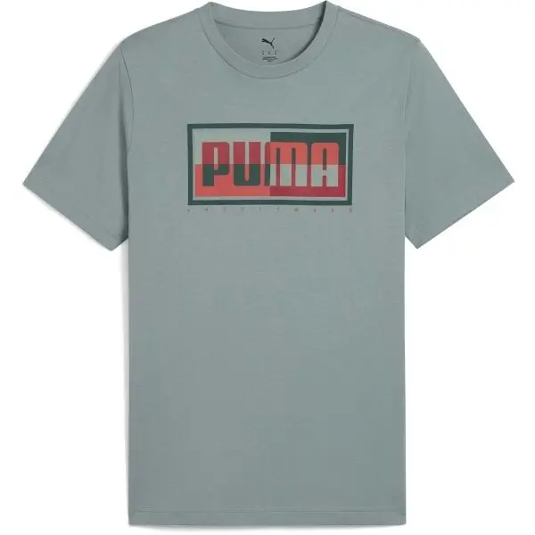 Puma Puma GRAPHIC PUMA GOX TEE Мъжка тениска, зелено, размер