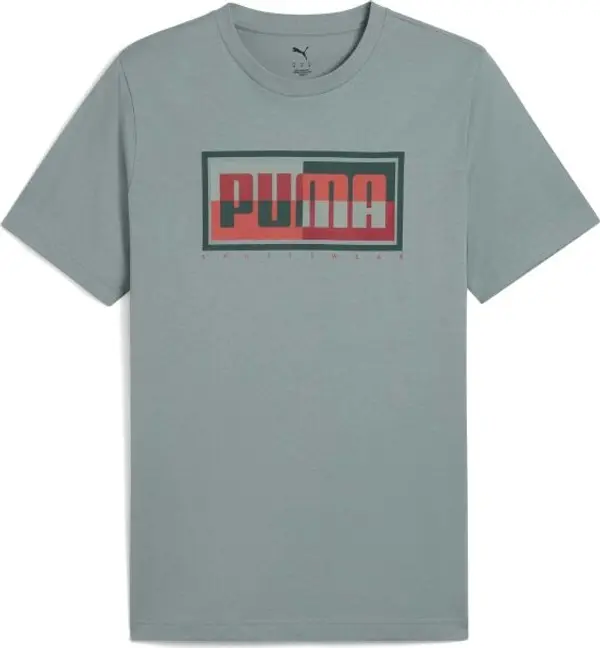 Puma Puma GRAPHIC PUMA GOX TEE Мъжка тениска, зелено, размер