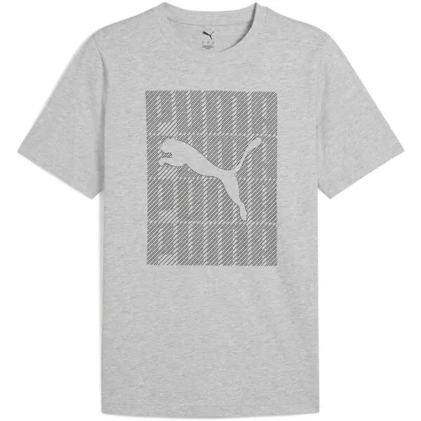 Puma Puma GRAPHIC PUMA WORDING TEE Мъжка тениска, сиво, размер
