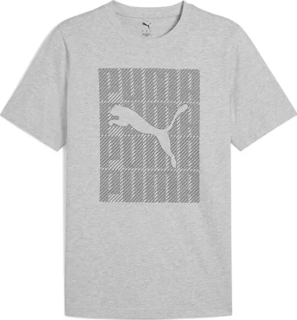Puma Puma GRAPHIC PUMA WORDING TEE Мъжка тениска, сиво, размер