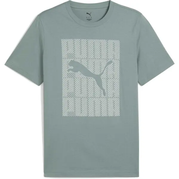 Puma Puma GRAPHIC PUMA WORDING TEE Мъжка тениска, зелено, размер