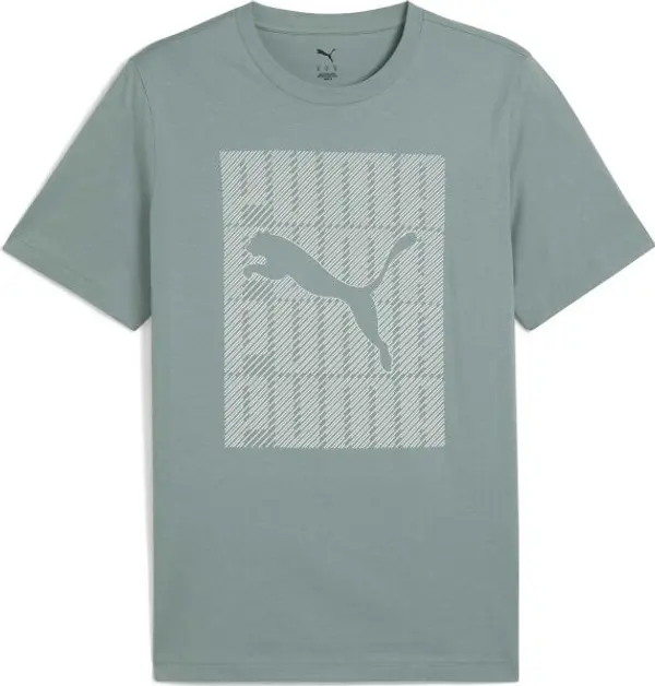 Puma Puma GRAPHIC PUMA WORDING TEE Мъжка тениска, зелено, размер