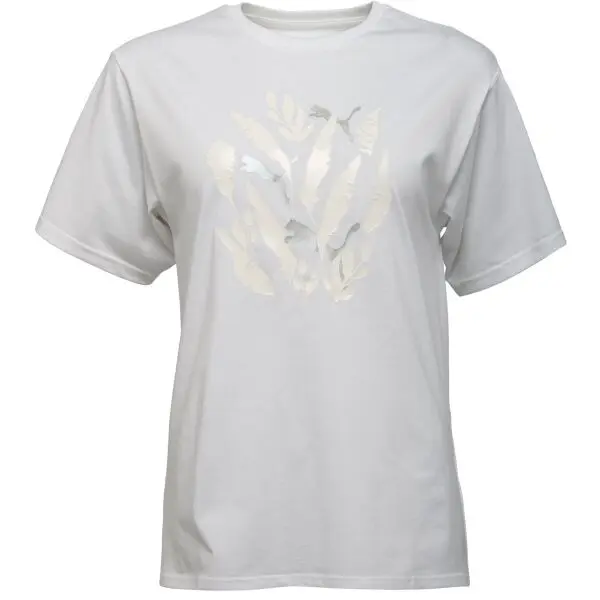 Puma Puma GRAPHIC RELAXED LEAF TEE Дамска тениска, бяло, размер