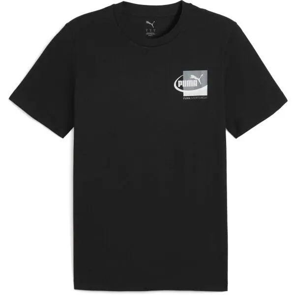 Puma Puma GRAPHIC SMALL BOX TEE Мъжка тениска, черно, размер