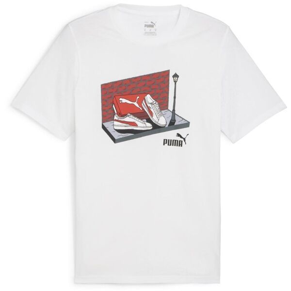Puma Puma GRAPHIC SNEAKER BOX TEE Мъжка тениска, бяло, размер