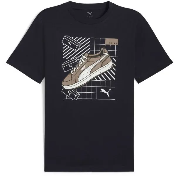 Puma Puma GRAPHIC SNEAKER TEE Мъжка тениска, тъмносин, размер