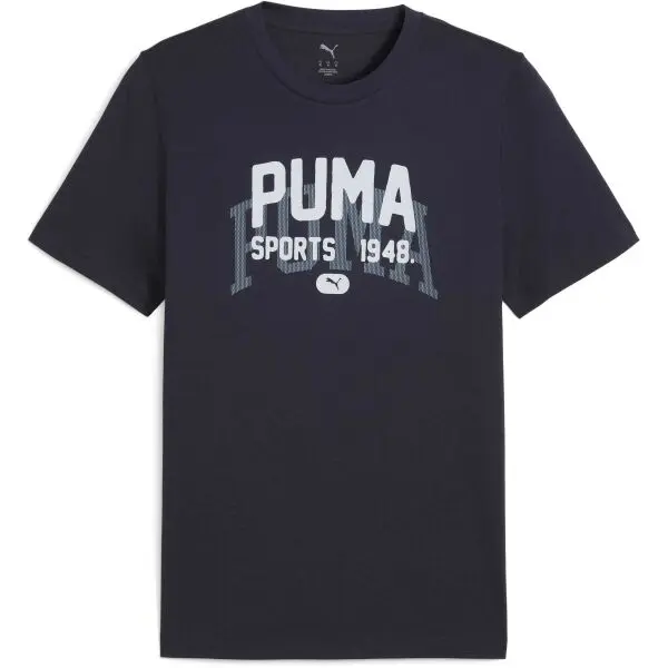 Puma Puma GRAPHIC VARSITY TEE Мъжка тениска, тъмносин, размер