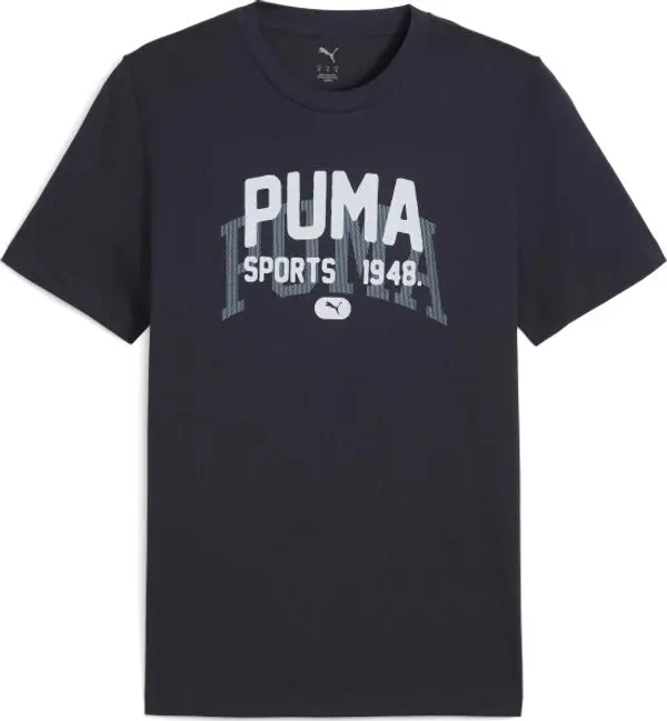 Puma Puma GRAPHIC VARSITY TEE Мъжка тениска, тъмносин, размер