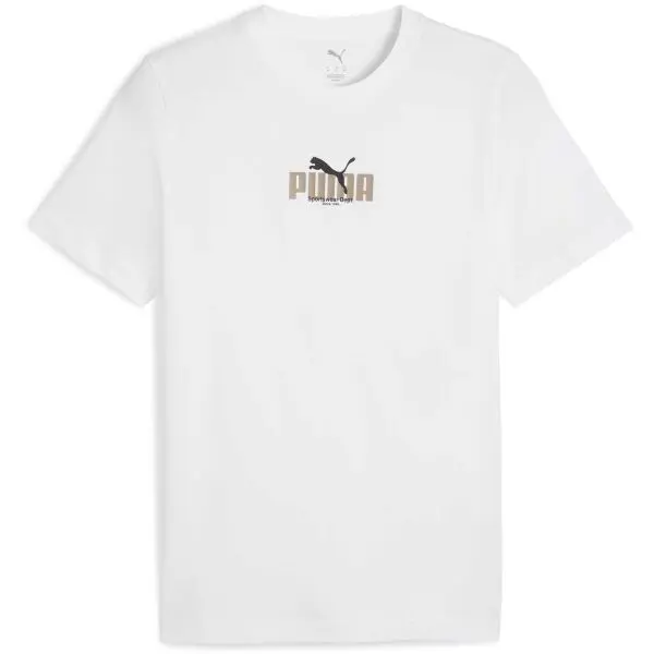 Puma Puma GRAPHIC WORDING TEE Мъжка тениска, бяло, размер