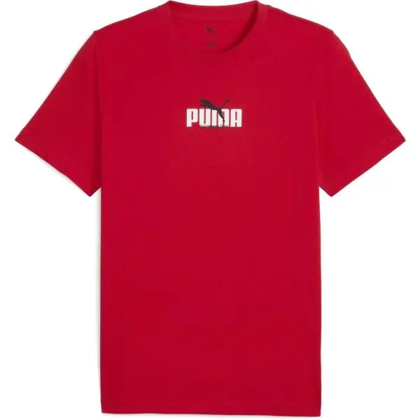 Puma Puma GRAPHIC WORDING TEE Мъжка тениска, червено, размер