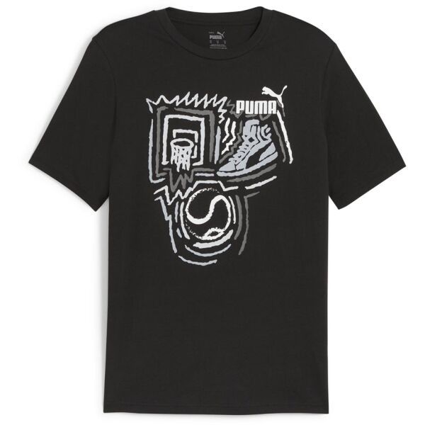Puma Puma GRAPHIC YEAR OF SPORTS TEE Мъжка тениска, черно, размер