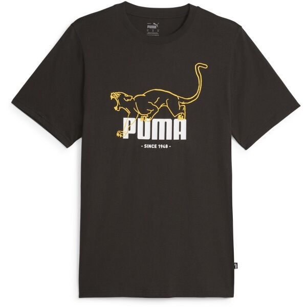 Puma Puma GRAPHICS ANIMAL TEE Мъжка тениска, черно, размер