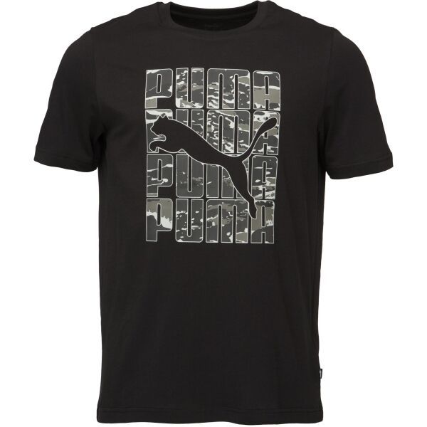 Puma Puma GRAPHICS CAMO TEE Мъжка тениска, черно, размер