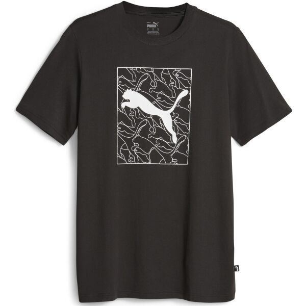 Puma Puma GRAPHICS CAT TEE Мъжка тениска, черно, размер