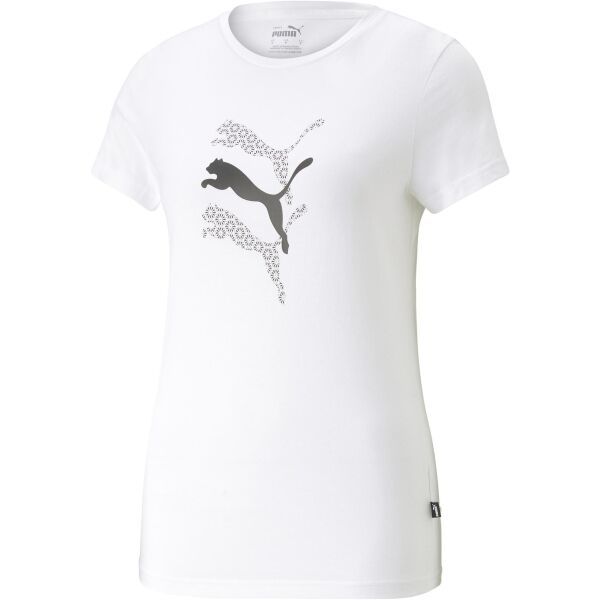 Puma Puma GRAPHICS LAZER CUT TEE Дамска тениска, бяло, размер