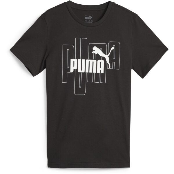 Puma Puma GRAPHICS NO.1 LOGO TEE Момчешка тениска, черно, размер