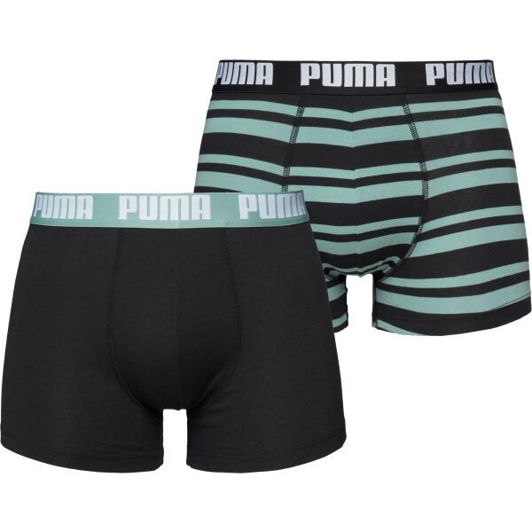 Puma Puma HERITAGE STRIPE BOXER 2P Мъжки боксерки, черно, размер