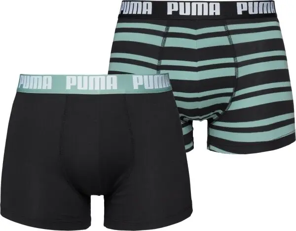 Puma Puma HERITAGE STRIPE BOXER 2P Мъжки боксерки, черно, размер