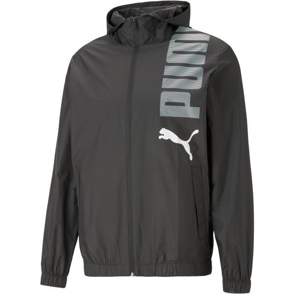 Puma Puma HOODED GRAPHIC WINDBREAKER Мъжко яке, черно, размер