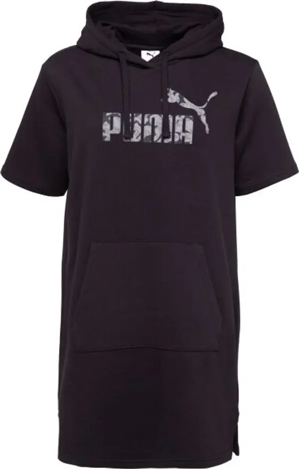Puma Puma HOODED LOGO DRESS Дамски поларен суитшърт, черно, размер