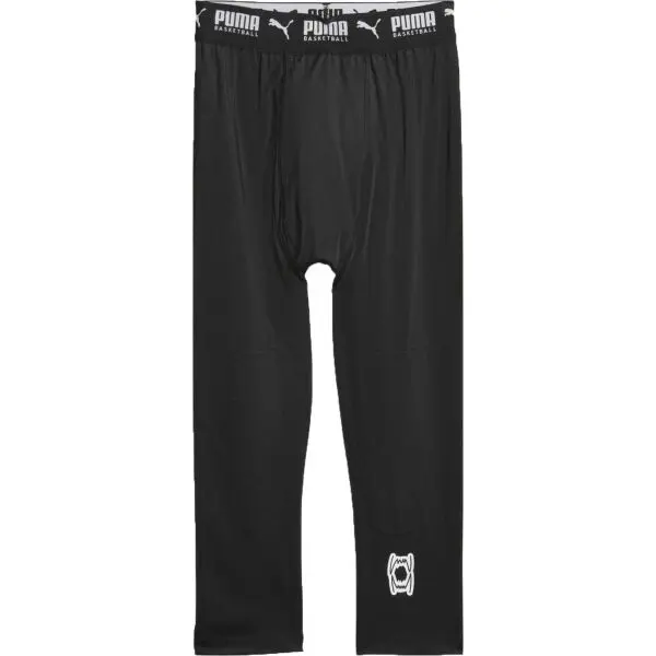 Puma Puma HOOPS TEAM 3/4 TIGHT BASELAYER Баскетболни шорти, черно, размер