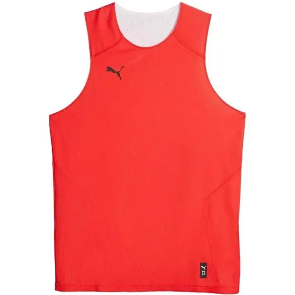 Puma Puma HOOPS TEAM REVERSE PRACTICE JERSEY Мъжка фланелка за баскетбол, червено, размер