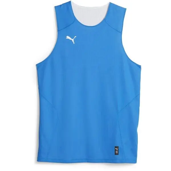 Puma Puma HOOPS TEAM REVERSE PRACTICE JERSEY Мъжка фланелка за баскетбол, синьо, размер