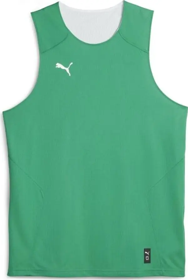 Puma Puma HOOPS TEAM REVERSE PRACTICE JERSEY Мъжка фланелка за баскетбол, зелено, размер