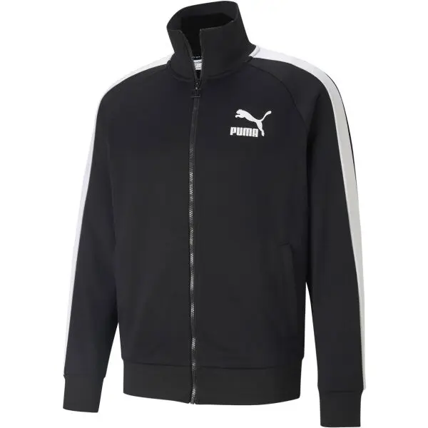 Puma Puma ICONIC T7 TRACK JACKET Мъжки суитшърт, черно, размер
