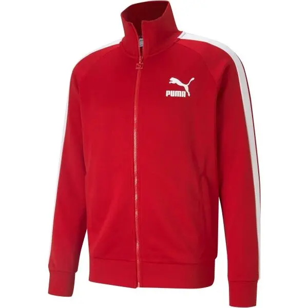 Puma Puma ICONIC T7 TRACK JACKET Мъжки суитшърт, червено, размер