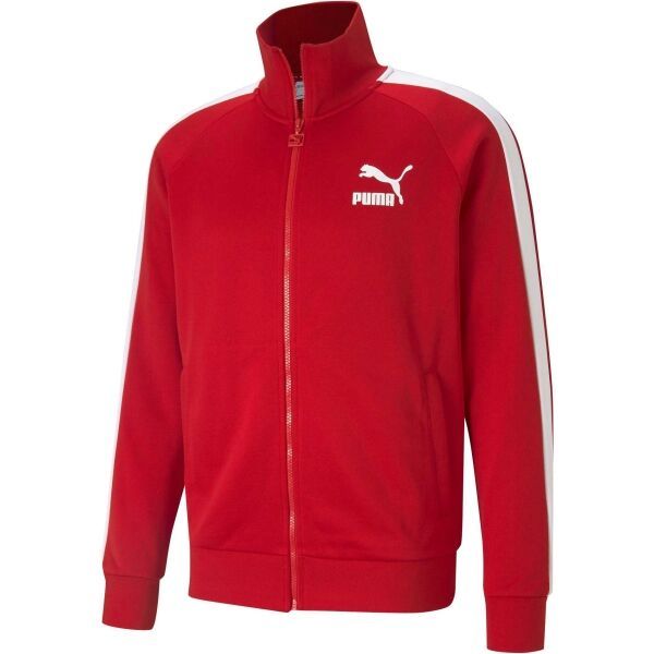 Puma Puma ICONIC T7 TRACK JACKET Мъжки суитшърт, червено, размер