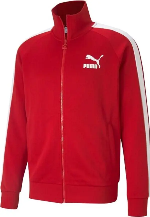 Puma Puma ICONIC T7 TRACK JACKET Мъжки суитшърт, червено, размер