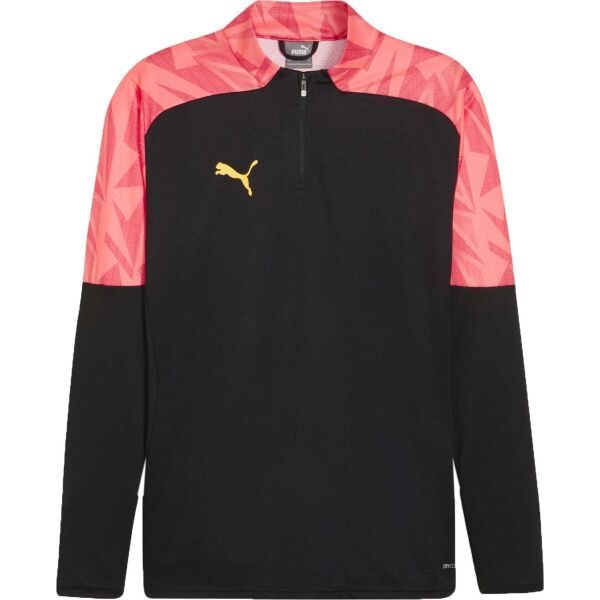 Puma Puma INDIVIDUALFINAL 1/4 ZIP TRAINING TOP Мъжки футболен суитшърт, черно, размер