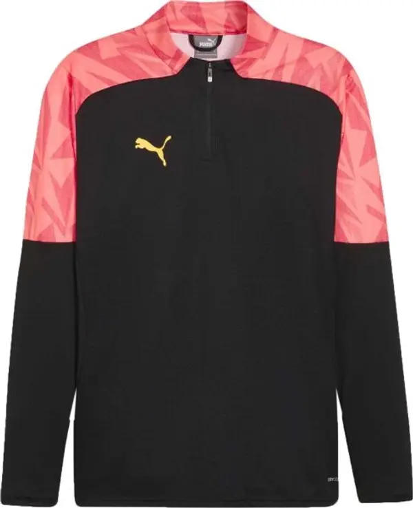 Puma Puma INDIVIDUALFINAL 1/4 ZIP TRAINING TOP Мъжки футболен суитшърт, черно, размер
