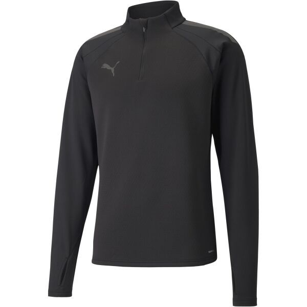 Puma Puma INDIVIDUALLIGA WARM 1 4 ZIP TOP Мъжки суитшърт, черно, размер