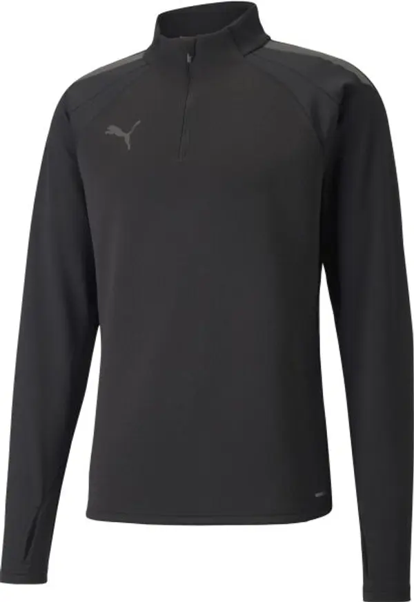 Puma Puma INDIVIDUALLIGA WARM 1 4 ZIP TOP Мъжки суитшърт, черно, размер
